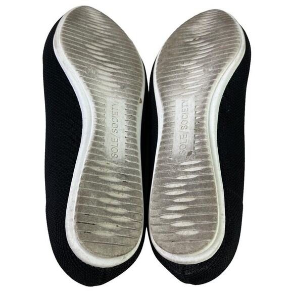 Sole Society Womens Black Knit Slip On Point Toe Loafers Flats Shoes sz 7 M - Picture 15 of 16